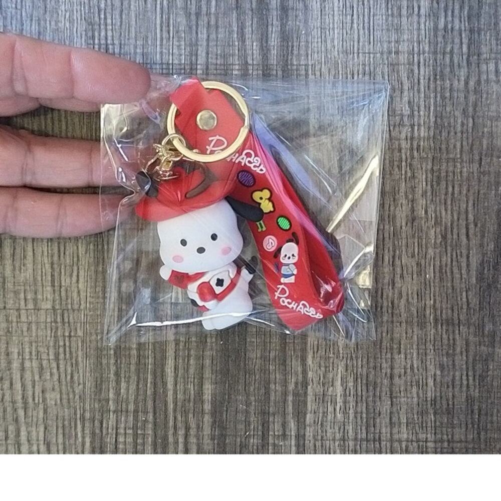 #7122 Hello Kitty & Friends-Pochacco PVC Keychain